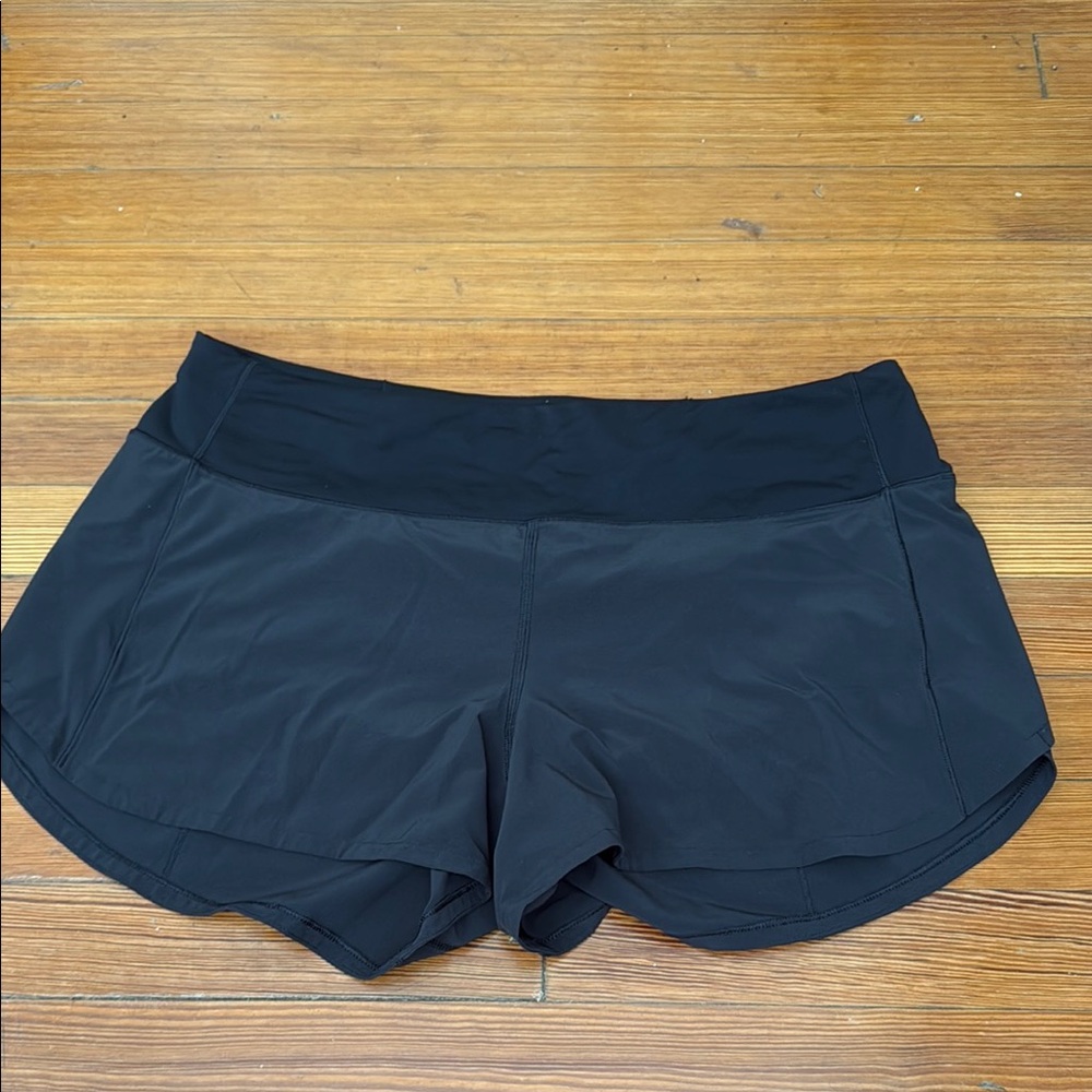 Lululemon Athletica Fast and Free 3’ Black Athletic Shorts Lightweight Design